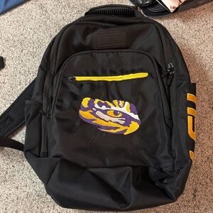 Titleist Black Backpack with Yellow and Purple Design